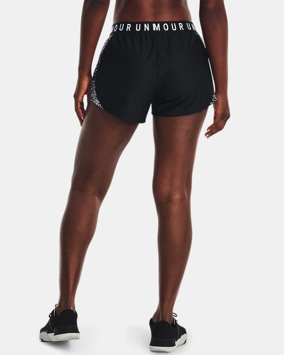Women's UA Play Up 3.0 Printed Shorts, Black, pdpMainDesktop image number 1